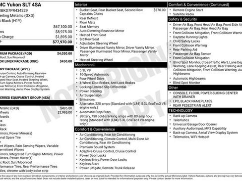 Used 2023 GMC Yukon SLT w/ SLT Premium Package AWD/4WD image 3