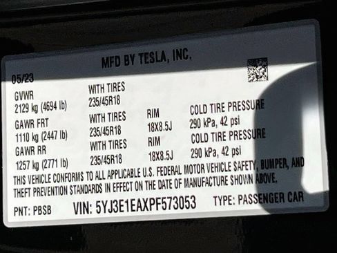 Used 2023 Tesla Model 3 Standard Range RWD image 31