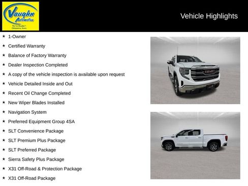 Used 2022 GMC Sierra 1500 SLT w/ SLT Premium Plus Package AWD/4WD image 2