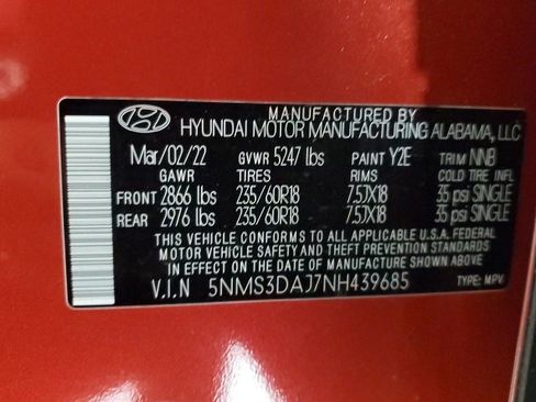 Used 2022 Hyundai Santa Fe SEL w/ Convenience + Premium Package image 31