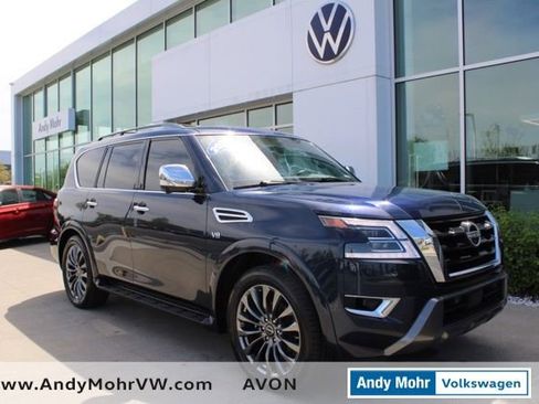 Used 2022 Nissan Armada Platinum w/ Captain's Chairs Package image 1