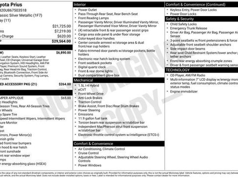 Used 2006 Toyota Prius w/ Pkg 8 FWD image 3