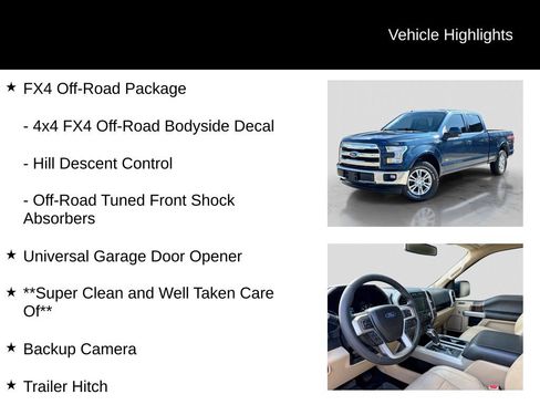 Used 2017 Ford F150 Lariat w/ Equipment Group 501A Mid AWD/4WD image 11