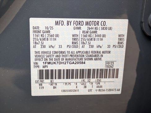 New 2026 Ford Explorer Active RWD image 26