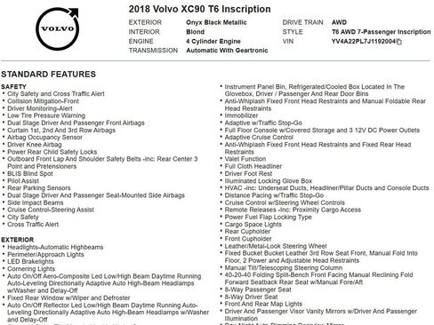 Used 2018 Volvo XC90 T6 Inscription w/ Convenience Package AWD/4WD image 17