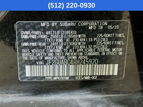 Used 2024 Subaru Crosstrek 2.0i AWD/4WD image 39
