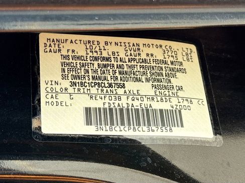 Used 2012 Nissan Versa 1.8 S w/ Plus Pkg image 38