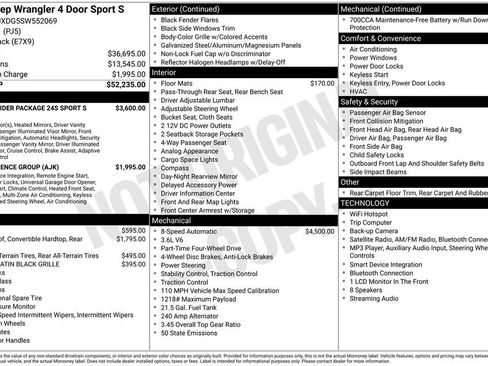 Used 2025 Jeep Wrangler Unlimited Sport AWD/4WD image 4