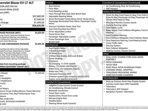 Certified 2025 Chevrolet Blazer EV LT w/ Super Cruise Package AWD/4WD image 40