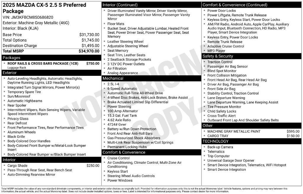 New 2025 MAZDA CX-5 AWD 2.5 S image 6