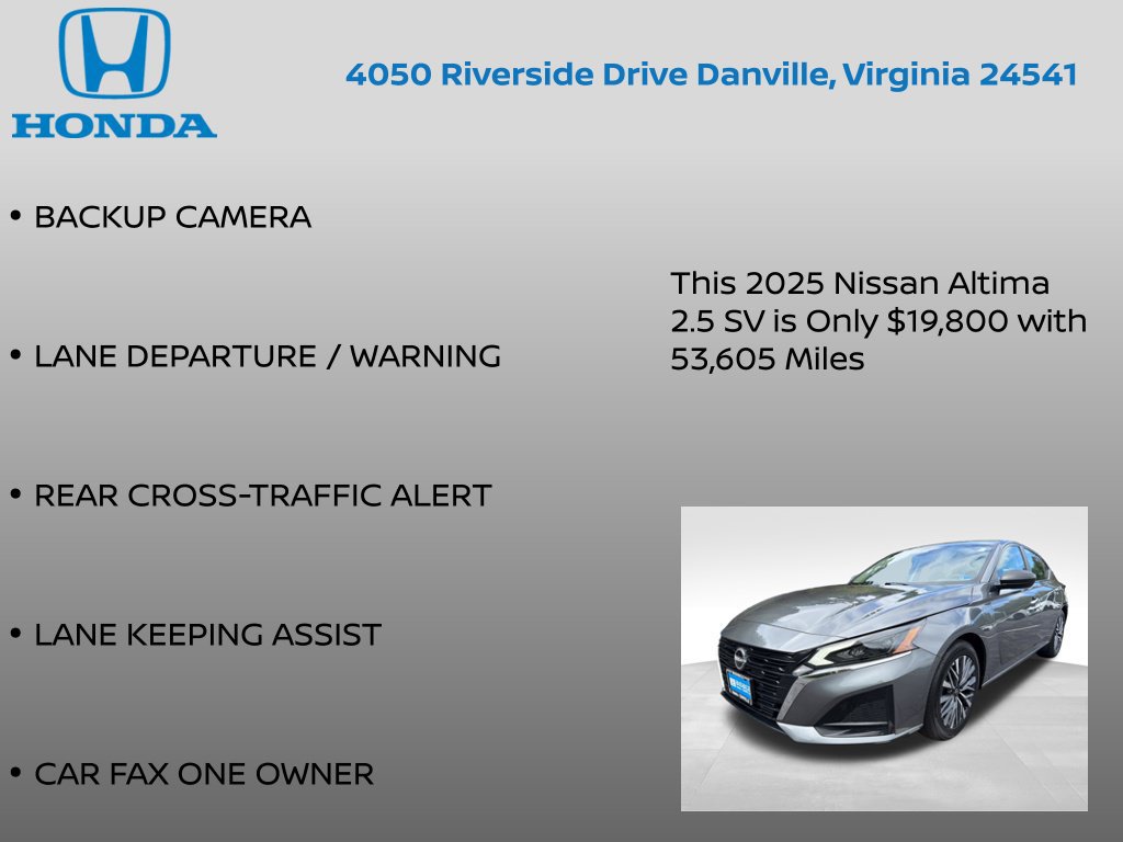 Used 2025 Nissan Altima 2.5 SV FWD image 12