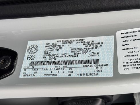 Certified 2023 Ford F150 Lariat w/ Equipment Group 502A High AWD/4WD image 27