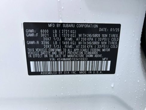 Used 2025 Subaru Ascent Bronze Edition AWD/4WD image 26