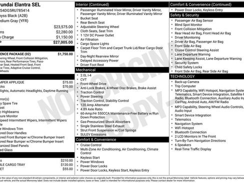 Used 2024 Hyundai Elantra SEL w/ Convenience Package FWD image 35
