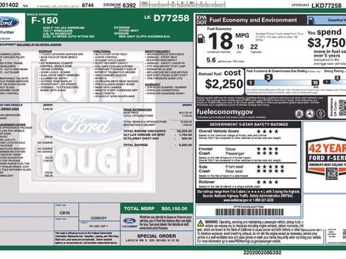 Used 2020 Ford F150 XLT w/ Equipment Group 302A Luxury AWD/4WD image 9
