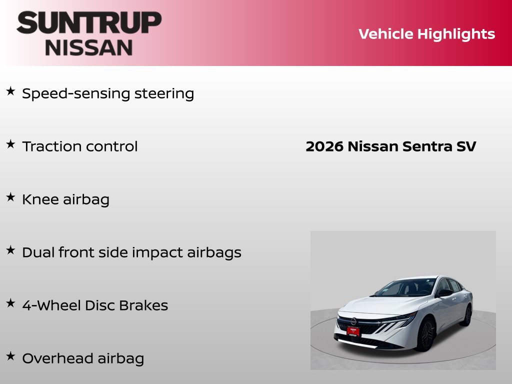 Certified 2026 Nissan Sentra SV w/ SV Convenience Package FWD image 16