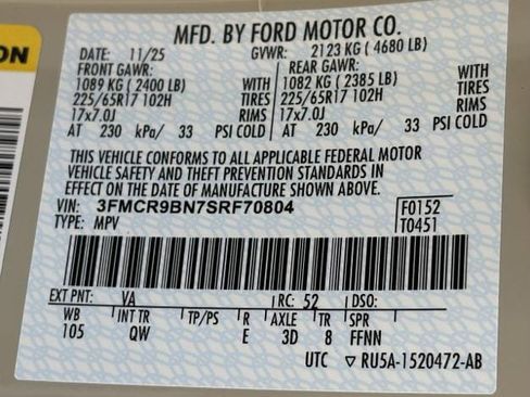 New 2025 Ford Bronco Sport Big Bend w/ Convenience Package AWD/4WD image 26