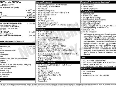 Used 2019 GMC Terrain SLE w/ Driver Convenience Package FWD image 2