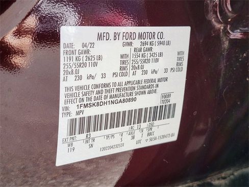 Certified 2022 Ford Explorer XLT w/ Equipment Group 202A image 36