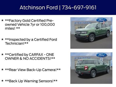 Certified 2024 Ford Bronco Sport Big Bend w/ Convenience Package image 4