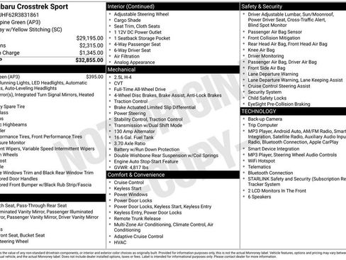 Certified 2024 Subaru Crosstrek 2.5i Sport AWD/4WD image 54