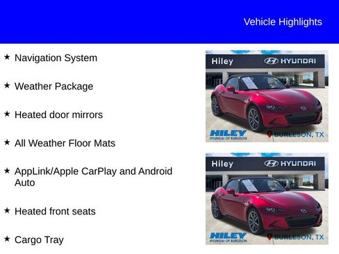 Used 2022 MAZDA MX-5 Miata Grand Touring w/ Weather Package RWD image 11