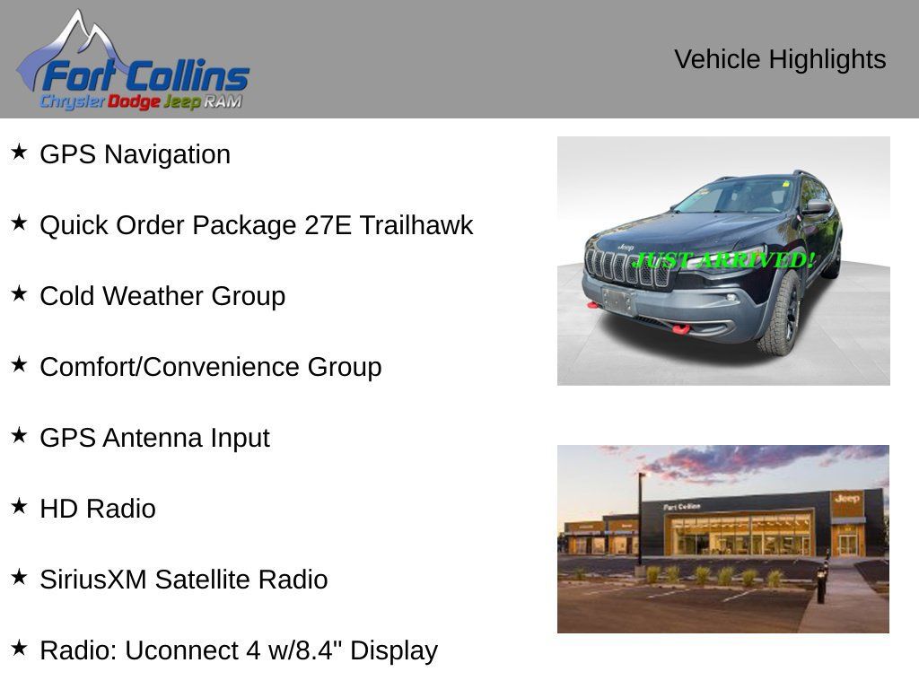Used 2019 Jeep Cherokee Trailhawk w/ Comfort/Convenience Group AWD/4WD image 6