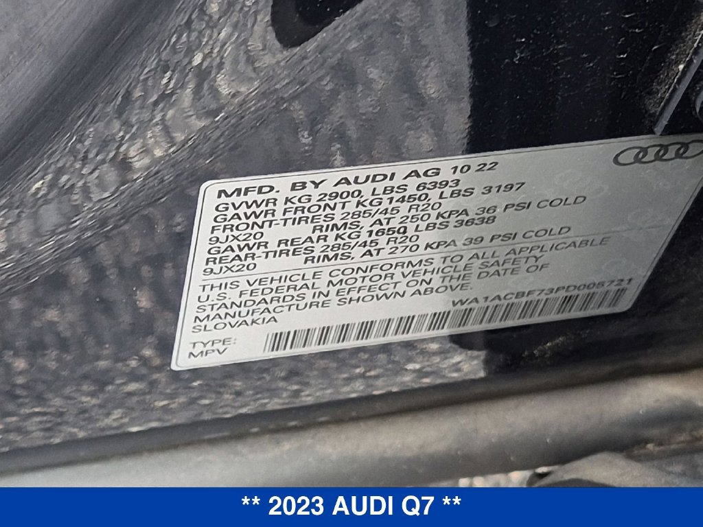 Used 2023 Audi Q7 2.0T Premium w/ Convenience Package AWD/4WD image 33