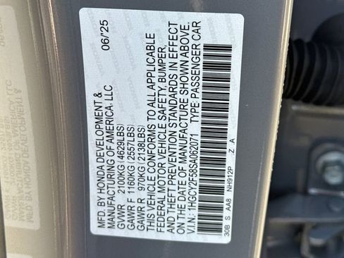 Certified 2025 Honda Accord Sport image 35