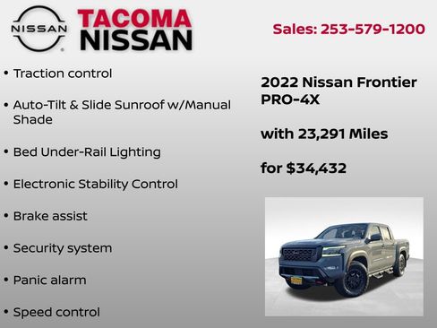 Used 2022 Nissan Frontier PRO-4X w/ Pro-4X Premium Package image 34