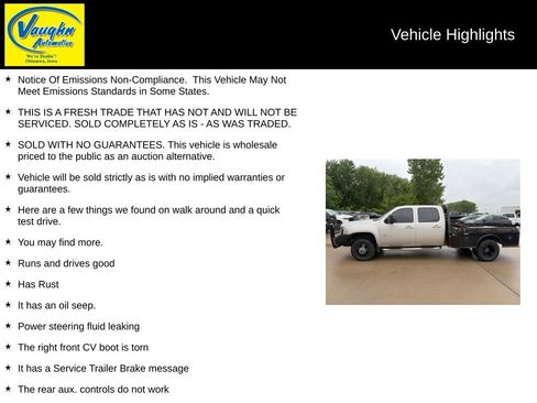 Used 2009 GMC Sierra 3500 SLT w/ SLT Convenience Package AWD/4WD image 2