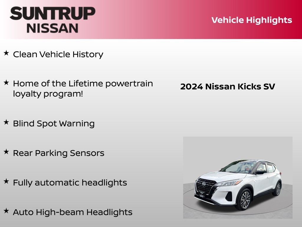 Certified 2024 Nissan Kicks SV FWD image 8