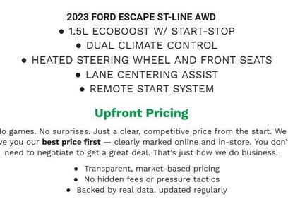 Certified 2023 Ford Escape ST-Line w/ Tech Pack #1
