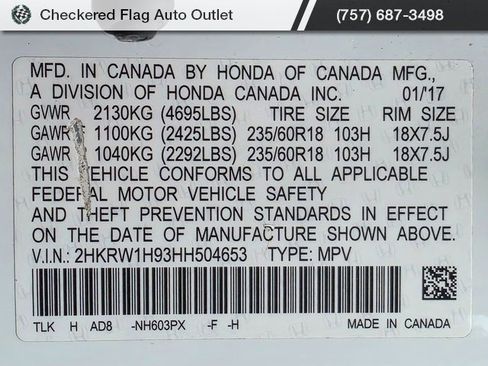 Used 2017 Honda CR-V Touring image 22