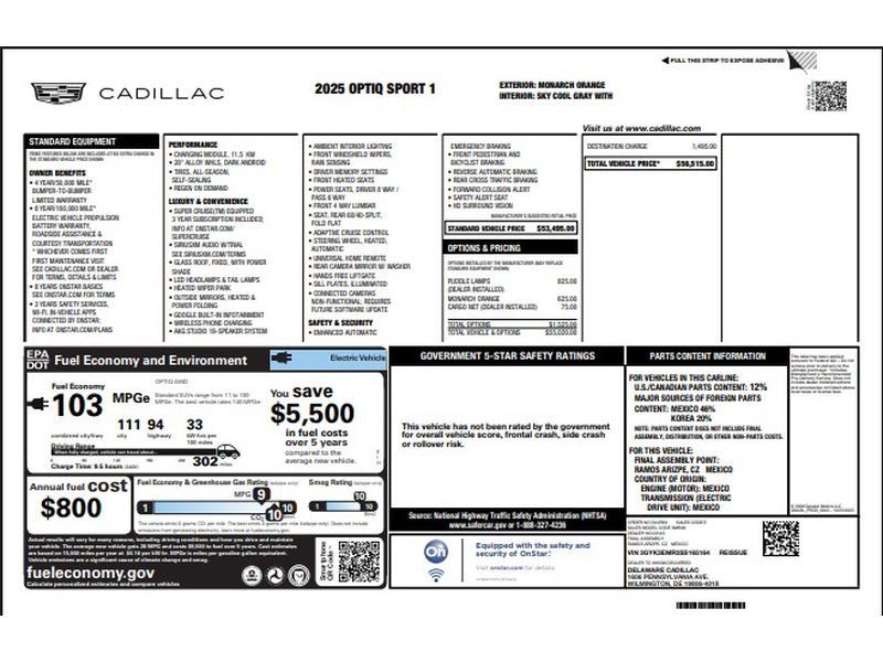 Certified 2025 Cadillac Optiq Sport 1 AWD/4WD image 9