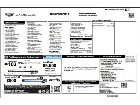 Certified 2025 Cadillac Optiq Sport 1 AWD/4WD image 9