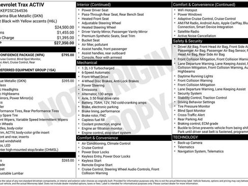 Used 2025 Chevrolet Trax ACTIV w/ Driver Confidence Package image 27