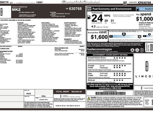 Used 2019 Lincoln MKZ Reserve image 2