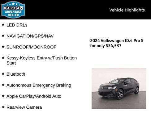 Certified 2024 Volkswagen ID.4 Pro S AWD/4WD image 5