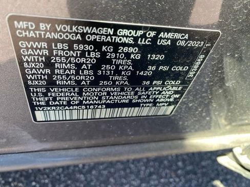 Used 2024 Volkswagen Atlas SE AWD/4WD image 7