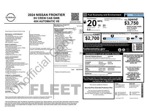 Used 2024 Nissan Frontier SV w/ SV Convenience Package image 5