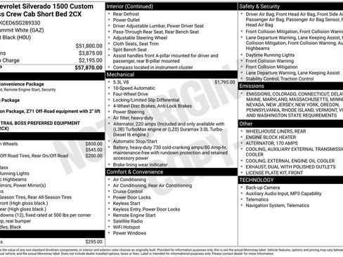 New 2025 Chevrolet Silverado 1500 Custom Trail Boss image 26