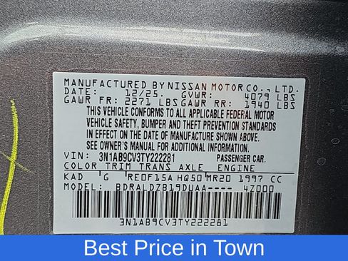 Used 2026 Nissan Sentra SV w/ Floor Mat Package FWD image 38