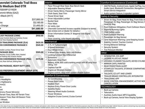 Used 2023 Chevrolet Colorado Trail Boss w/ Technology Package image 7