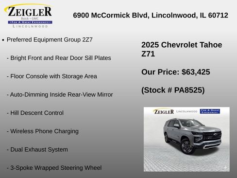 Used 2025 Chevrolet Tahoe Z71 AWD/4WD image 12