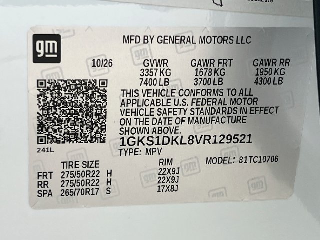 New 2027 GMC Yukon Denali w/ Sun & Power Step Package RWD image 20