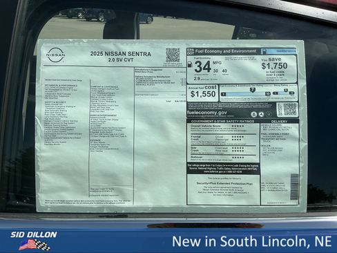 New 2025 Nissan Sentra SV image 13