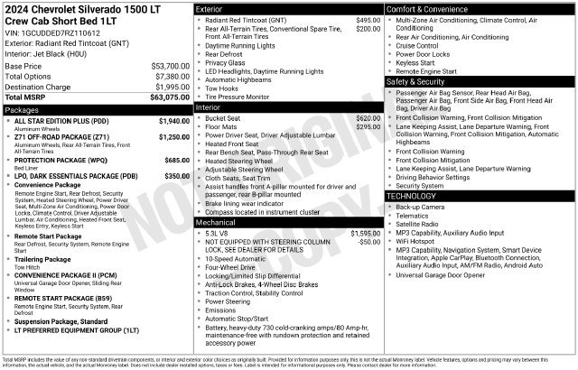 Certified 2024 Chevrolet Silverado 1500 LT w/ All Star Edition Plus AWD/4WD image 11