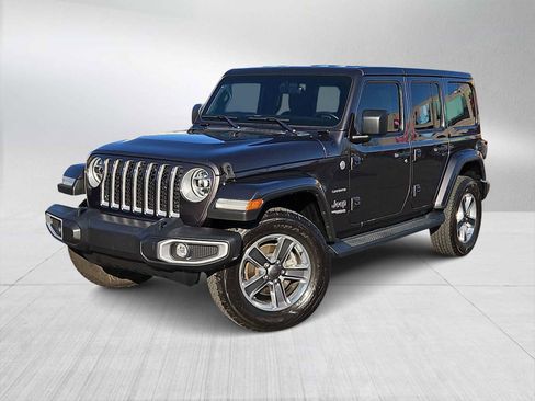 Used 2022 Jeep Wrangler Unlimited Sahara w/ LED Lighting Group image 1
