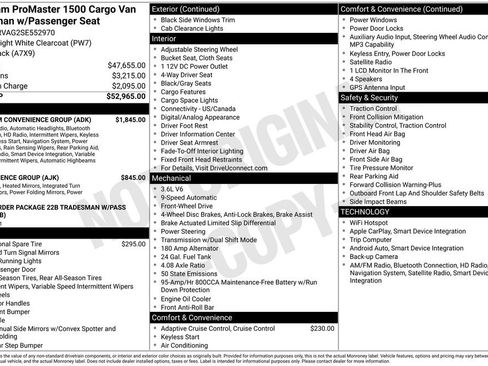New 2025 RAM ProMaster 1500 w/ Premium Convenience Group image 3